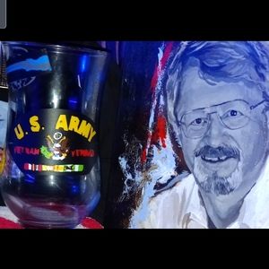 Vinyl Vase Military Memorial Piece